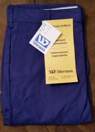 Mens Wenaas Anti-Flame Blue Pants Size 36