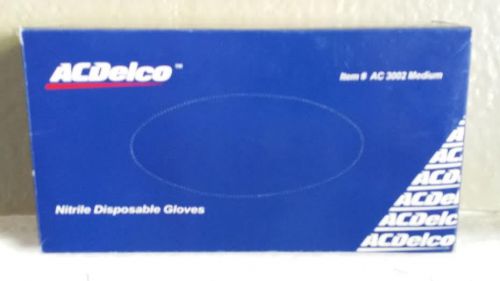 AC DELCO BLUE NITRILE  Lightly Powdered 5 mil Gloves - Medium