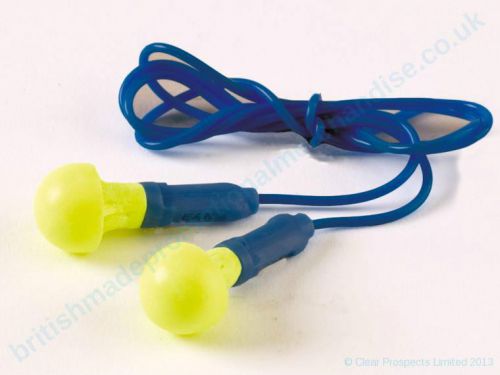 NIP! Sealed One (1) PAIR 3M CORDED EARPLUGS EAR PLUGS Hearing Safety!