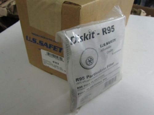 12 new pairs US SAFETY Diskit R95 R 95 Particulate Particle Filters Respiratory