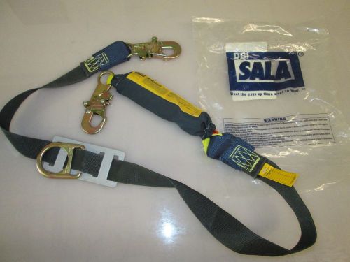 Dbi sala ez stop two shock absorber 6&#039; harness lanyard floating d ring 1220601 for sale