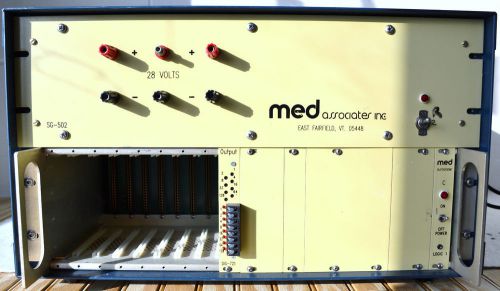 Med Associates SG-6000C and SG-502 Power Supply &amp; Power Contorl Module Rack