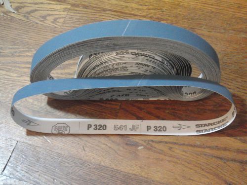 (10) sanding belts 1&#034; x 42&#034;  jflex a/o w/ grinding aid  400 grit for sale