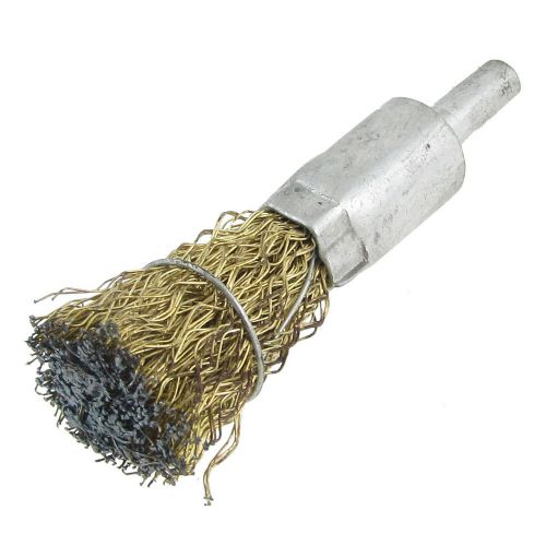 18mm Diameter Brass Tone Steel Wire Polishing Grinding Brushes