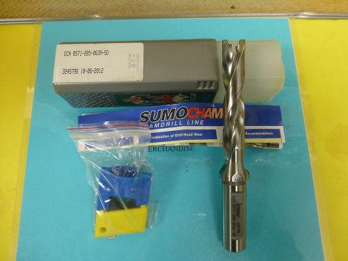 Indexable drill iscar sumocham dcn-0571-285-063a-5d .571&#034; diam clnt new $142.00 for sale