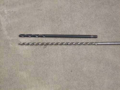Steel Taper Shank/Steel Drill Bit hss 7/16&#034; &amp; Irwin speedbor 3/8&#034; ship auger bit