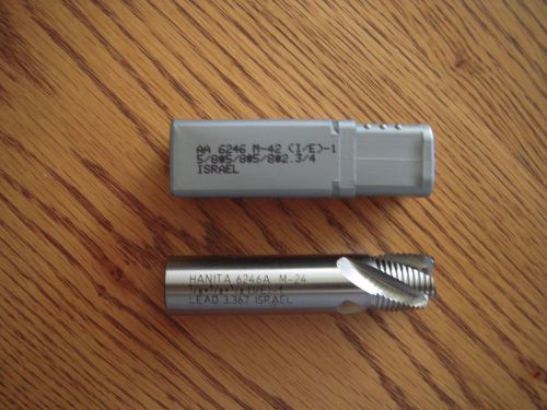 1 NEW HANITA 5/8&#034; DIA ROUGHING END MILL 4 FLUTES FINE TOOTH M42