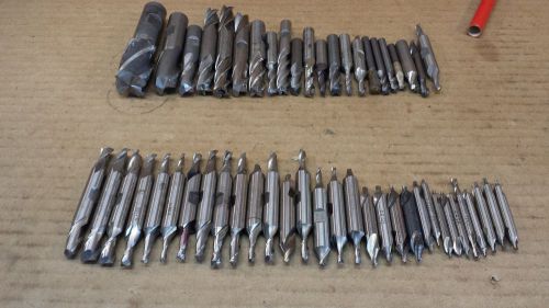 Nice lot of 53 assorted end mills cutters for milling machine/lathe no reserve! for sale