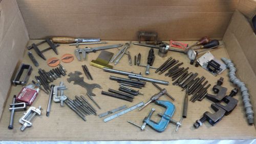 NICE ASSORTED LOT OF MISCELLANEOUS TOOLS FROM A MACHINIST TOOL BOX