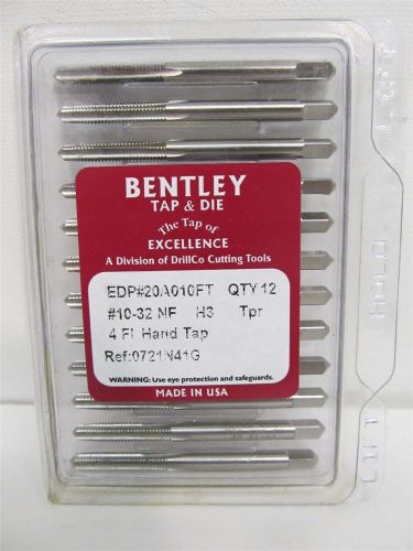 Bentley Tap &amp; Die 20A010FT, #10-32, NF, HSS Taper Hand Tap - 12 each