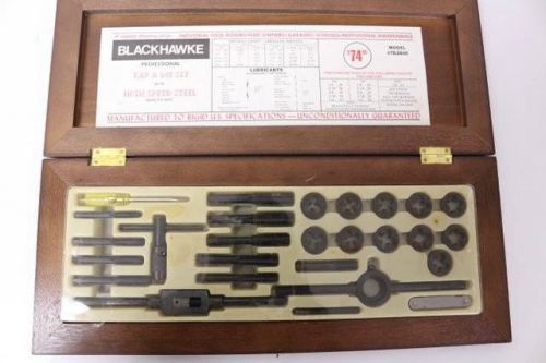 Vintage Blackhawke Professional Tap &amp; Die Dye Set Kit 27 Pcs Model TD2800