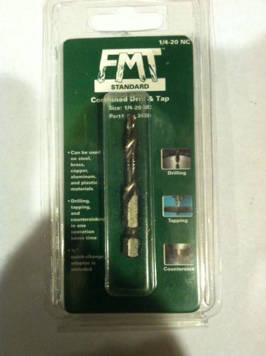 FMT Standard 1/4-20 Combination Drill and Tap Bit, 1/4-20NC 0323456