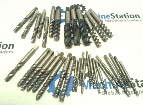(35) ASSORTED HSS SPIRAL FLUTE TAPS - 4-40NC TO 1/2-20NF