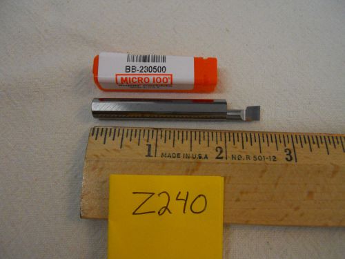 1 new micro 100 solid carbide boring bar.   bb-230500   {z240} for sale