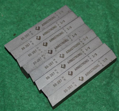 Usa made 3/8&#034; square x 3&#034; long high speed steel tool bits lathe bits 8 pcs new for sale