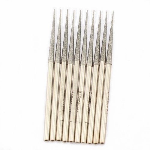 10pcs 3*70*3mm lengthening diamond mounted tapered point grinding needle bits for sale