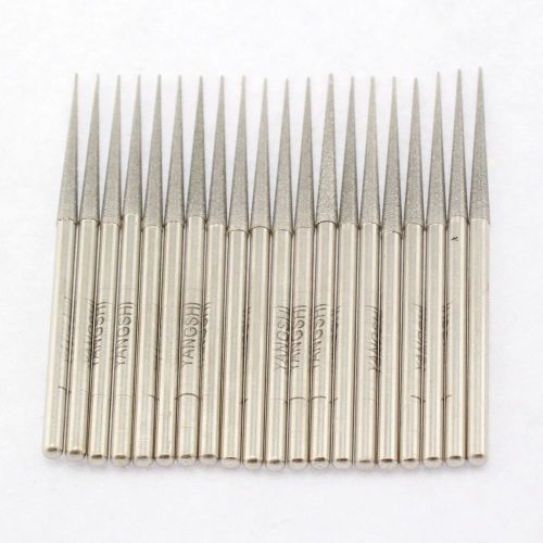 20pcs 3*70*3mm lengthening diamond mounted tapered point grinding needle bits for sale