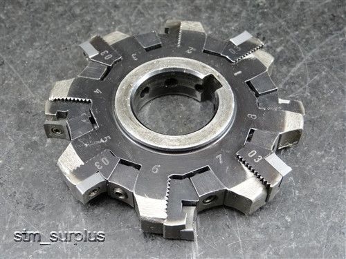 STAGGERED TOOTH INDEXABLE MILLING CUTTER 4&#034; DIAMETER X 1-1/4&#034; BORE