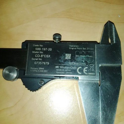 MITUTOYO 0-8&#034; ABSOLUTE DIGIMATIC CALIPER