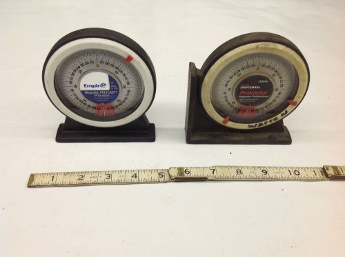 (2) Magnetic Protractor Tool, Craftsman &amp; Empire USED