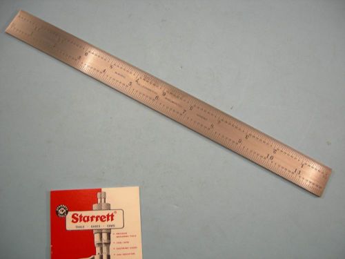 New  Starrett No.B12-4R 12&#034; Hardened Tempered Steel Rule for Combination Square