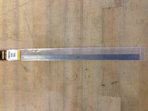 General CF1234  12&#034; Tempered Steel Rule, 8ths, 16ths, 32nds, 64ths New USA
