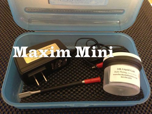 Mini plater 24kt gold plating machine, kit for sale