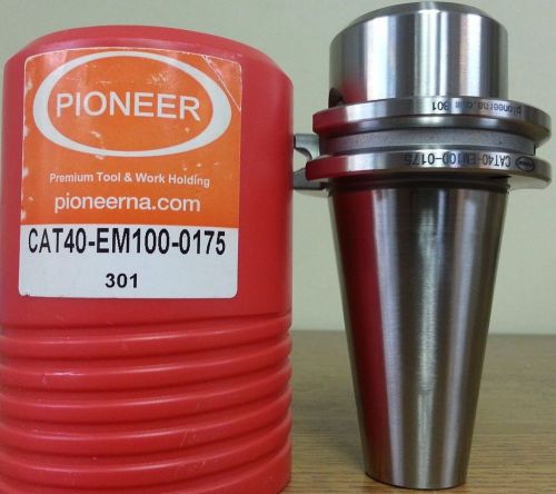 HPI Pioneer CAT40 1&#034; End Mill Holder 1.75&#034; Coolant Thru DIN AD/B **USED**