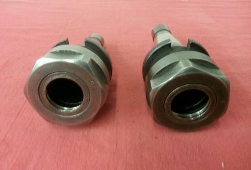 Nice used set of 2 ericks #40nmtb quick change collet tool holders. cnc endmill. for sale