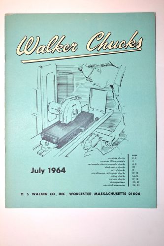 Walker chucks july 1964 catalog #rr397 ceramax electro-magnetic magnetic chuck for sale