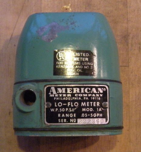 Fuel oil kerosene &#039;lo-flo&#039; meter, range .05 to 5 gallons per hour for sale