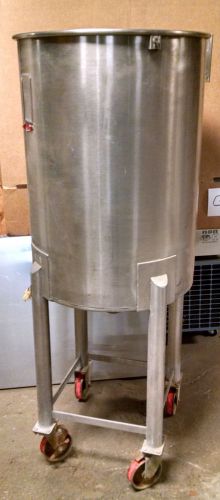 38 gallon stainless steel mixing tank on casters for sale
