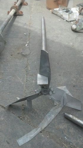 Stainless steel agitator 6&#039; 2&#034; long - 2&#034; shaft for sale