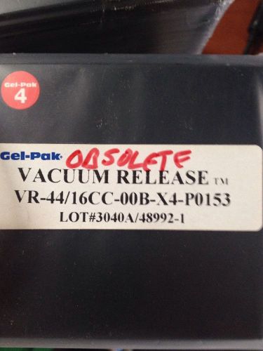 Gel-Pak Vacuum Release Trays Unused, 4&#034;, VR-44/16CC-00B-X4- Pack of 25,