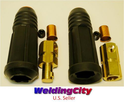 Welding Cable Quick Connector Pair 200-300A (#4-#1) 35-50 MM^2 (U.S. Seller)