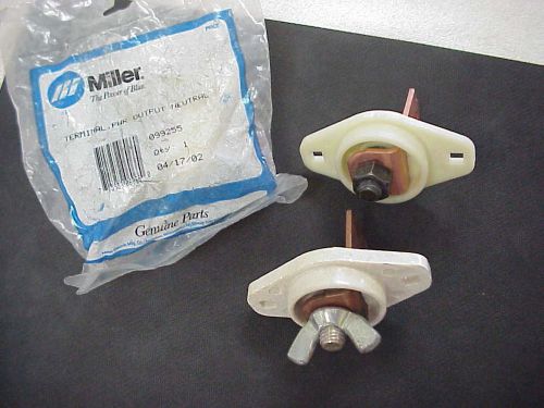 Lot of 3  miller 099255 power terminal output white for sale