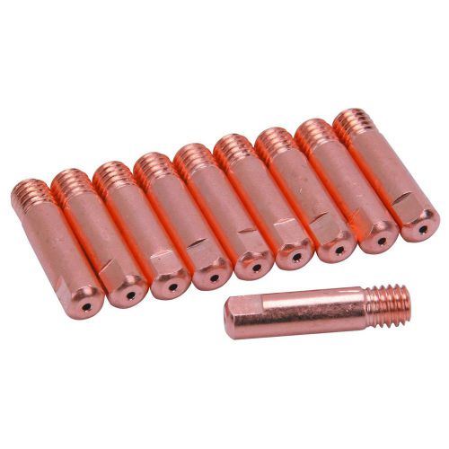 Pack of 10 high quality copper 0.03&#034; 0.8 mm mig welding tips for sale