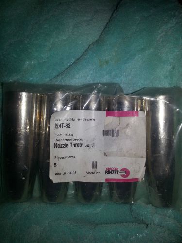 Abicor Binzel 5-Pack Threaded Nozzle  N4T-62  145.D244 New in package