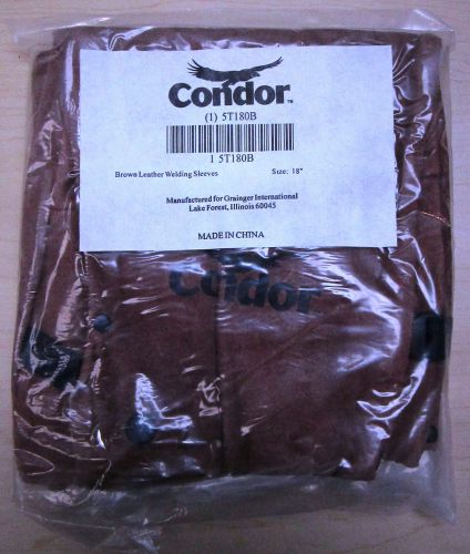 Condor safety sleeve, leather, 18, pr - 5t180- new in package for sale