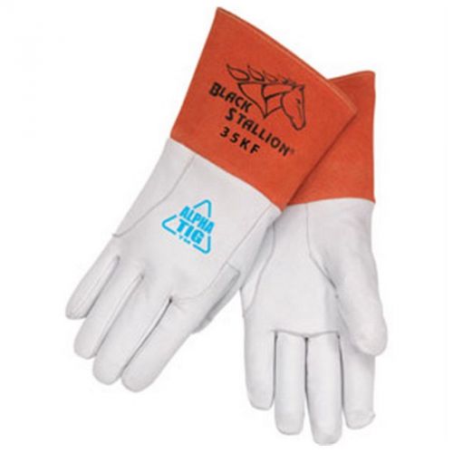 Revco Black Stallion 35K Premium Grain Kidskin TIG Welding Gloves, Medium