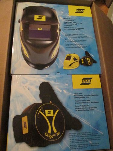 Esab origo tech 9-13 welding helmet mask w/ papr respirator blower unit new for sale