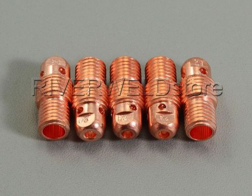13n28 3/32&#034; 2.4mm collet bodies fit tig torch sr db pta wp 9 20 25 series, 5pk for sale