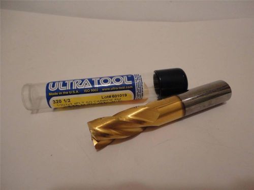 Ultra tool 1/2 x 1 x 3 4flt sq carbide end mill 320 1/2 made in usa new for sale