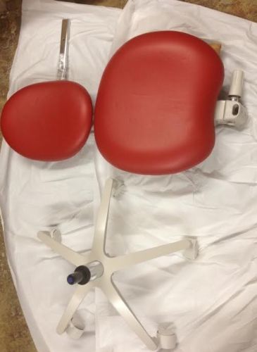 Dental dr stool - crown seating - red standard vinyl for sale