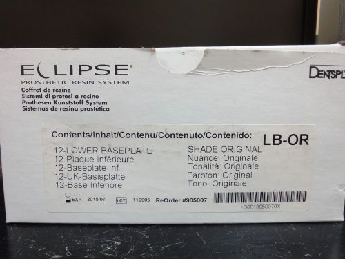 Dentsply eclipse prosthetic resin LB-OR