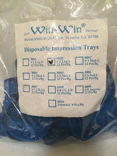 Disposable Impression Trays Large Lower 12 Pieces*