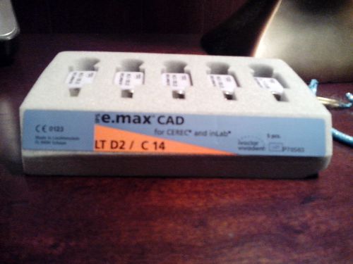 e.max CAD LT D2/C14 4pcs, HT C1/C14 1 piece
