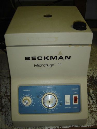 Beckman Microfuge 11 343120 13000RPM 5 Place Rotor 15 Min Timer For Parts WORKS