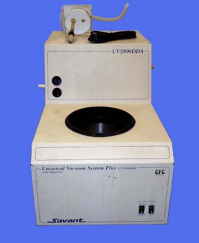Savant uvs800dda vacuum &amp; vapornet centrifugal evaporator vapor trap / warranty for sale