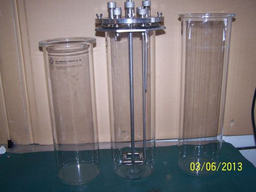 New Brunswick Scientific  BioFlo Glass Vessel 7.5 liters With 2 Extra Vessels